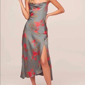 GAIA FLORAL MIDI DRESS
